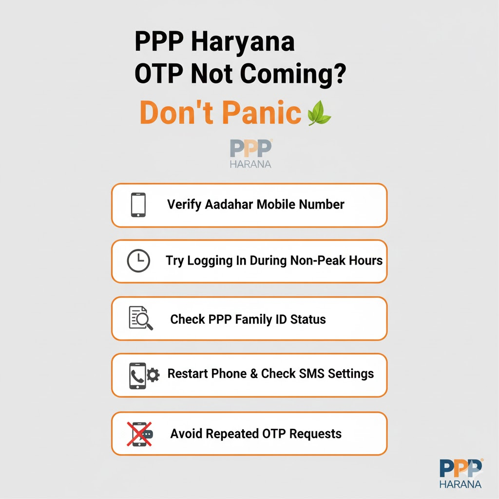 Step-by-Step Fix: PPP Haryana OTP Not Coming