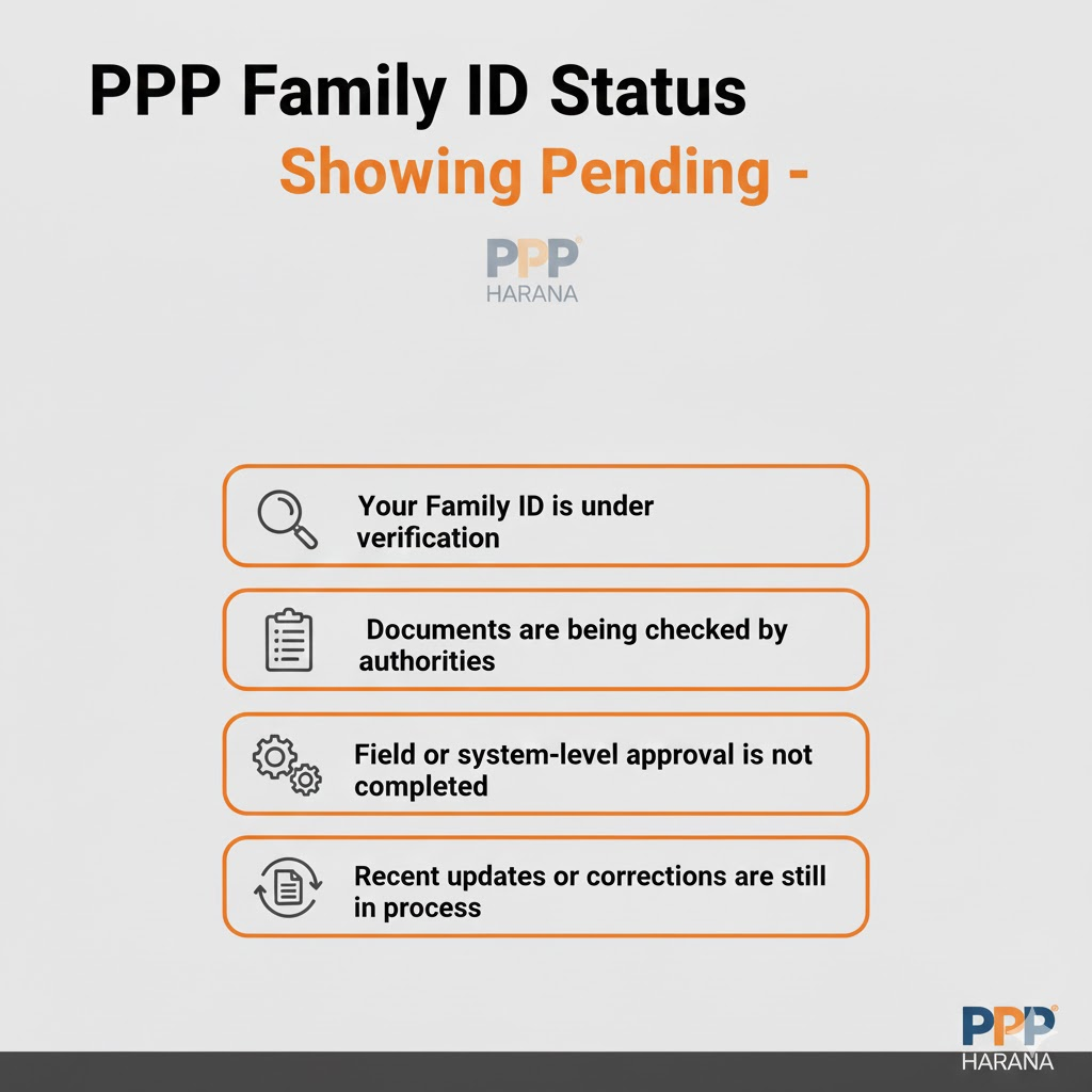 PPP family ID status showing pending