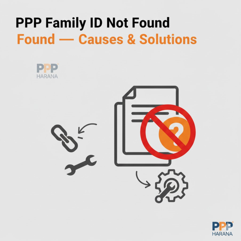PPP Family ID Not Found – Causes & Solutions