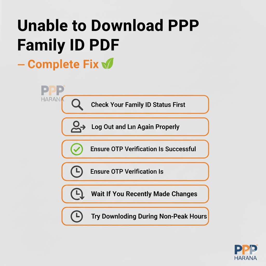 Step-by-Step Fix: Unable to Download PPP Family ID PDF