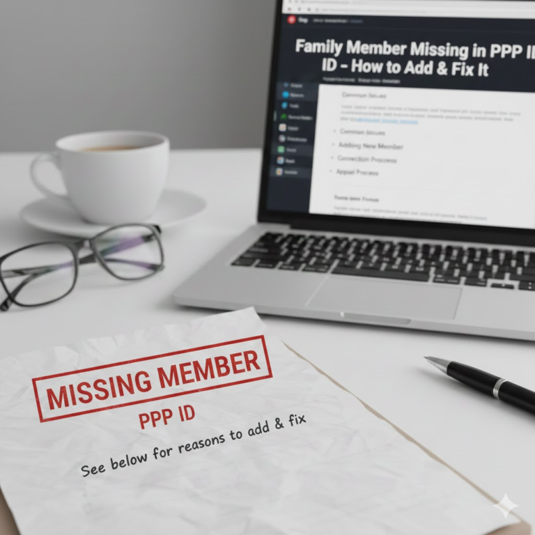 Family Member Missing in PPP ID – How to Add & Fix It