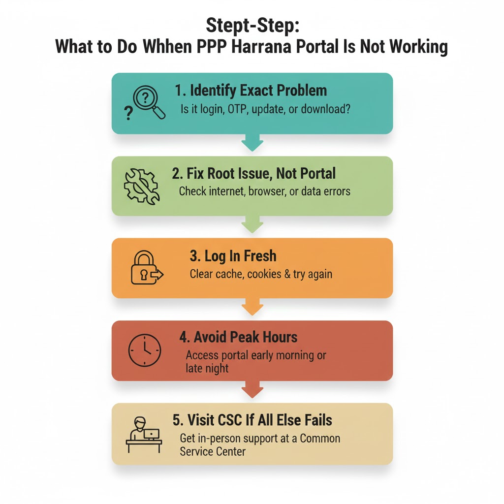 Step-by-Step: What to Do When PPP Haryana Portal Is Not Working